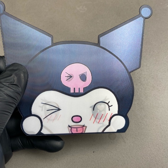 Sanrio Kuromi Hello Kitty 3D Lenticular Motion Car Sticker Decal Peeker - Picture 4 of 6